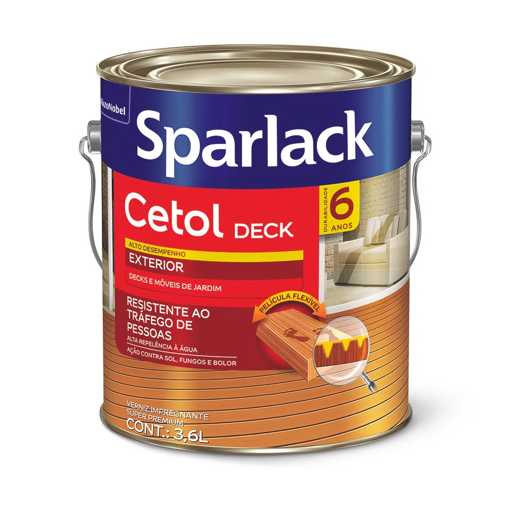 imagem de Verniz Cetol Deck 3,6L Semi Brilho Sparlack