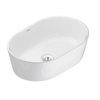 imagem de CUBA DE APOIO OVAL 450X300MM FIORI BRANCO